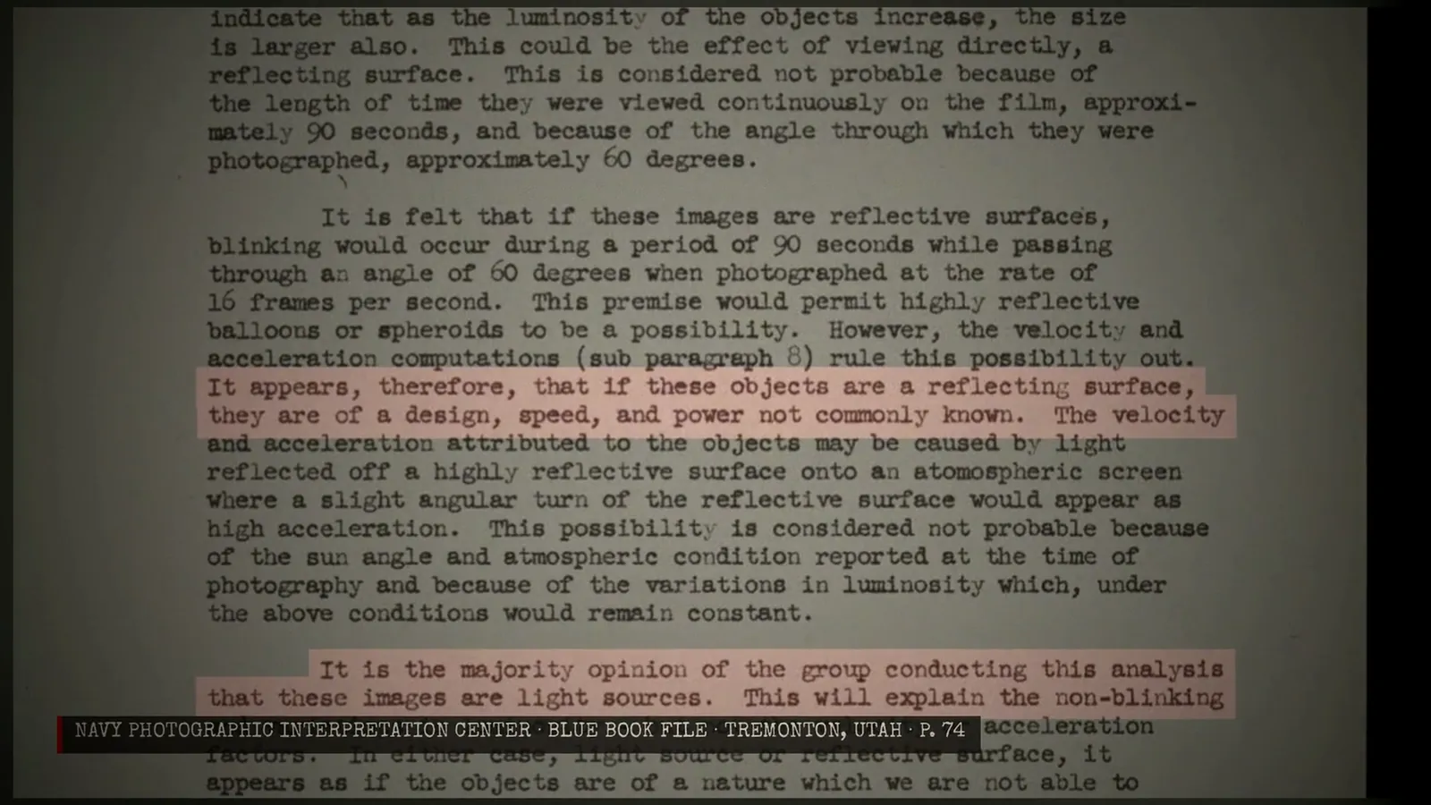 From the Robertson Panel report, 1953